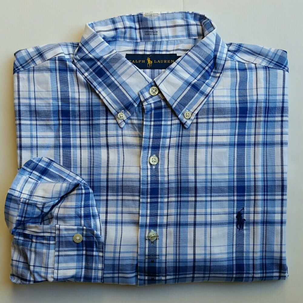 Men's Polo Ralph Lauren Shirt. Blue. Size M. New